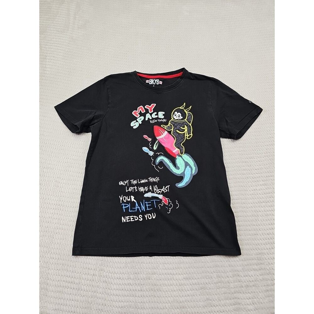 BKYS Shirt Mens Small Short Sleeve Graphic Tee Street Wear